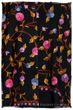 Iris Orchid Jardin Antoinette Noir Shawl