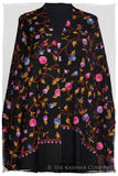 Iris Orchid Jardin Antoinette Noir Shawl