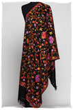 Jardin de Oeillet Notre Dame Noir Shawl