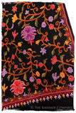 Jardin de Oeillet Notre Dame Noir Shawl