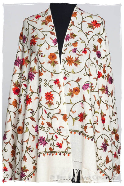 Camélia Jardin Antoinette Ivory Shawl