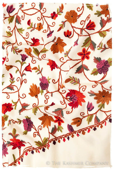 Bérénice Jardin Antoinette Ivoire Shawl