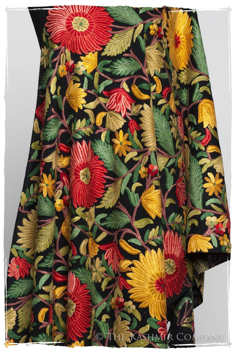 Fleur du Soleil Doux Noir Renoirs Dream Shawl