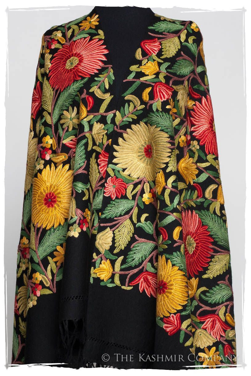 Fleur du Soleil Doux Noir Renoirs Dream Shawl