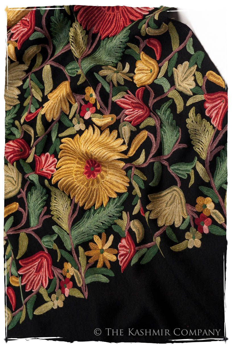 Fleur du Soleil Doux Noir Renoirs Dream Shawl