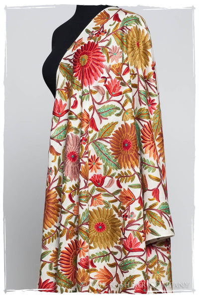 Fleur du Soleil Rose Ivoire Renoirs Dream Shawl