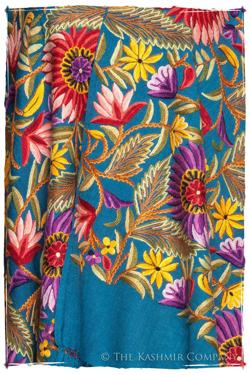 Fleur du Soleil Mosaic Bleu Renoirs Dream Shawl