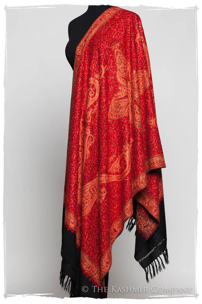 Flame Scarlet Paisley Antiquaires Shawl