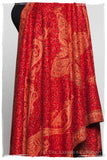 Flame Scarlet Paisley Antiquaires Shawl