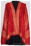 Flame Scarlet Paisley Antiquaires Shawl