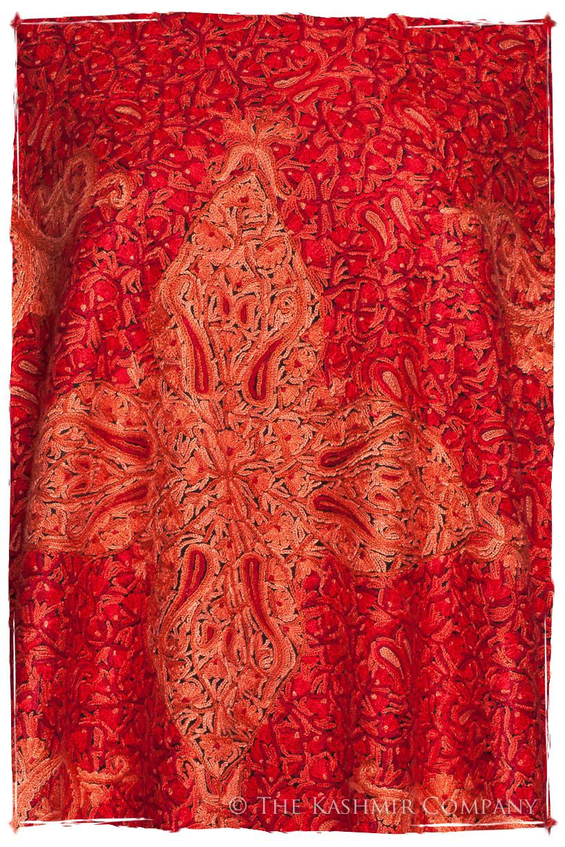 Flame Scarlet Paisley Antiquaires Shawl