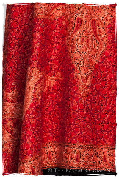 Flame Scarlet Paisley Antiquaires Shawl