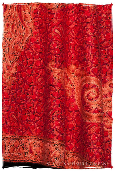 Flame Scarlet Paisley Antiquaires Shawl