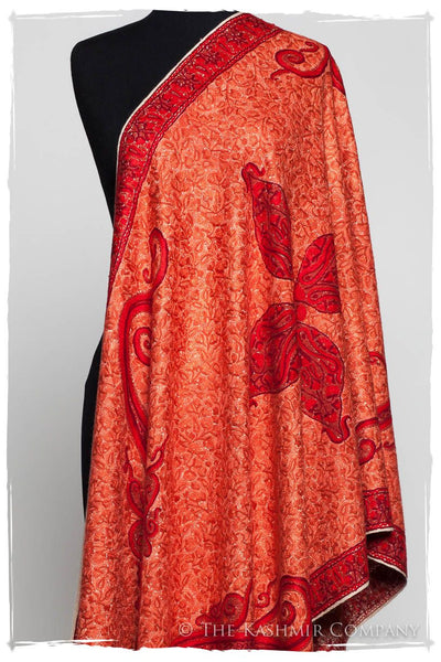 Scarlet Sunset Paisley Antiquaires Shawl