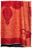 Scarlet Sunset Paisley Antiquaires Shawl