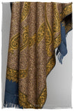 Bleu Royale au Trésor Paisley Antiquaires Shawl