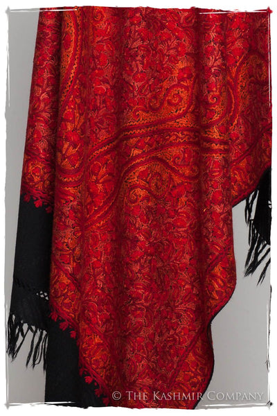 Joyaux Rouges Trésor Paisley Antiquaires Shawl