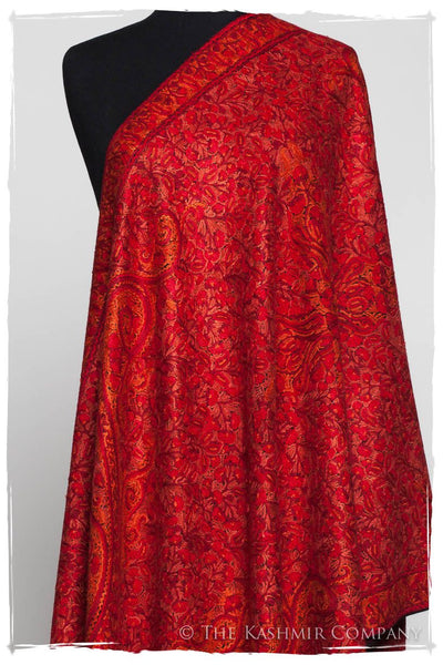 Joyaux Rouges Trésor Paisley Antiquaires Shawl