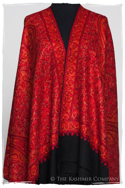 Joyaux Rouges Trésor Paisley Antiquaires Shawl