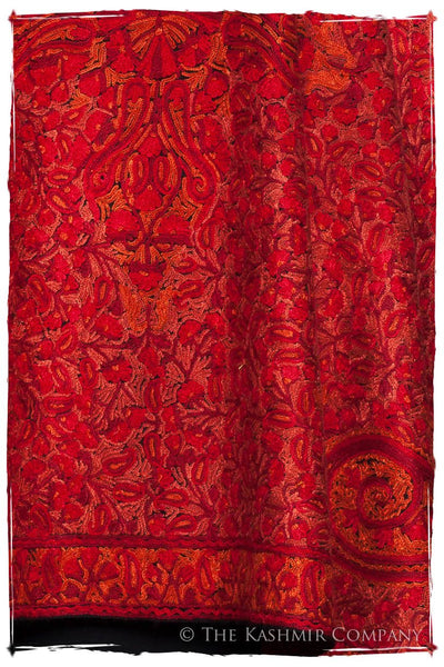 Joyaux Rouges Trésor Paisley Antiquaires Shawl