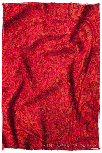 Joyaux Rouges Trésor Paisley Antiquaires Shawl