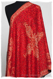 Scarlet Trésor de la Flamme Paisley Antiquaires Shawl