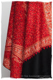 Scarlet Trésor de la Flamme Paisley Antiquaires Shawl