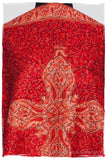 Scarlet Trésor de la Flamme Paisley Antiquaires Shawl