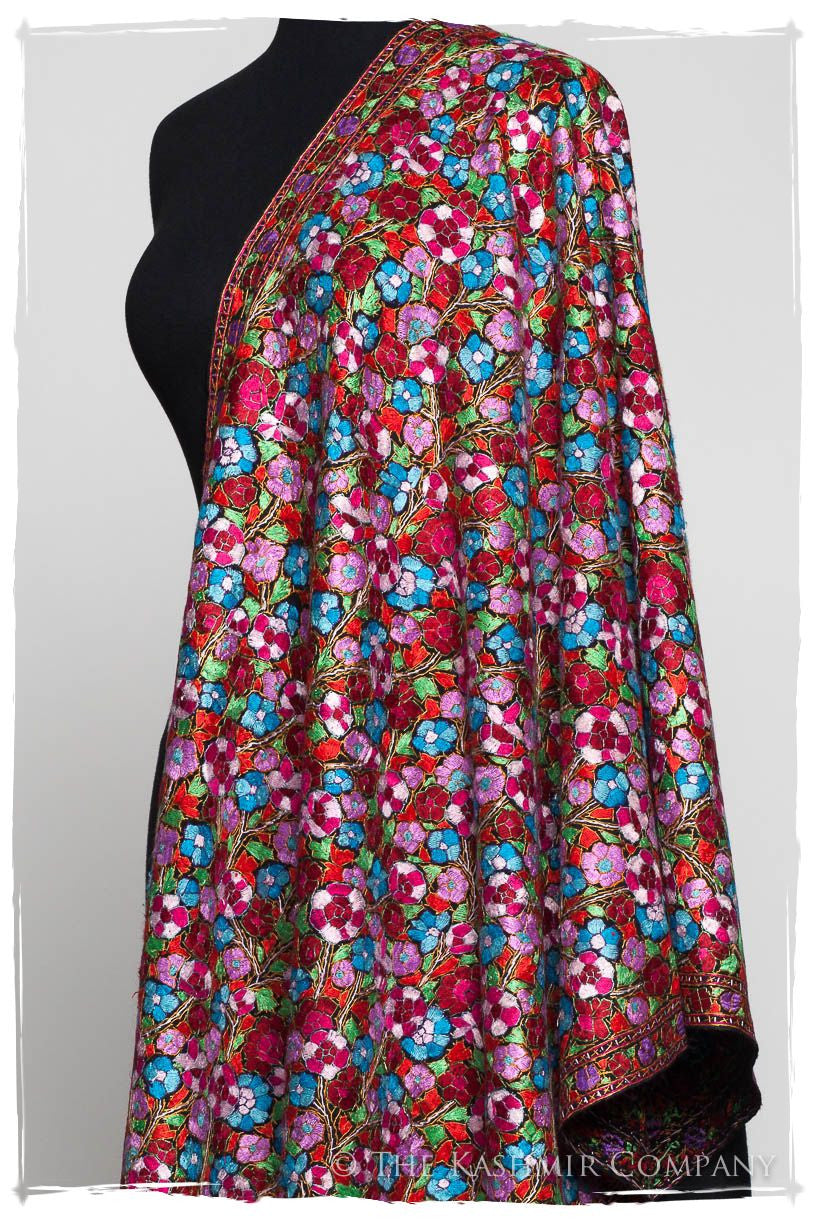 Aurélie Papier Mâché Fleurs La Rive Gauche Shawl