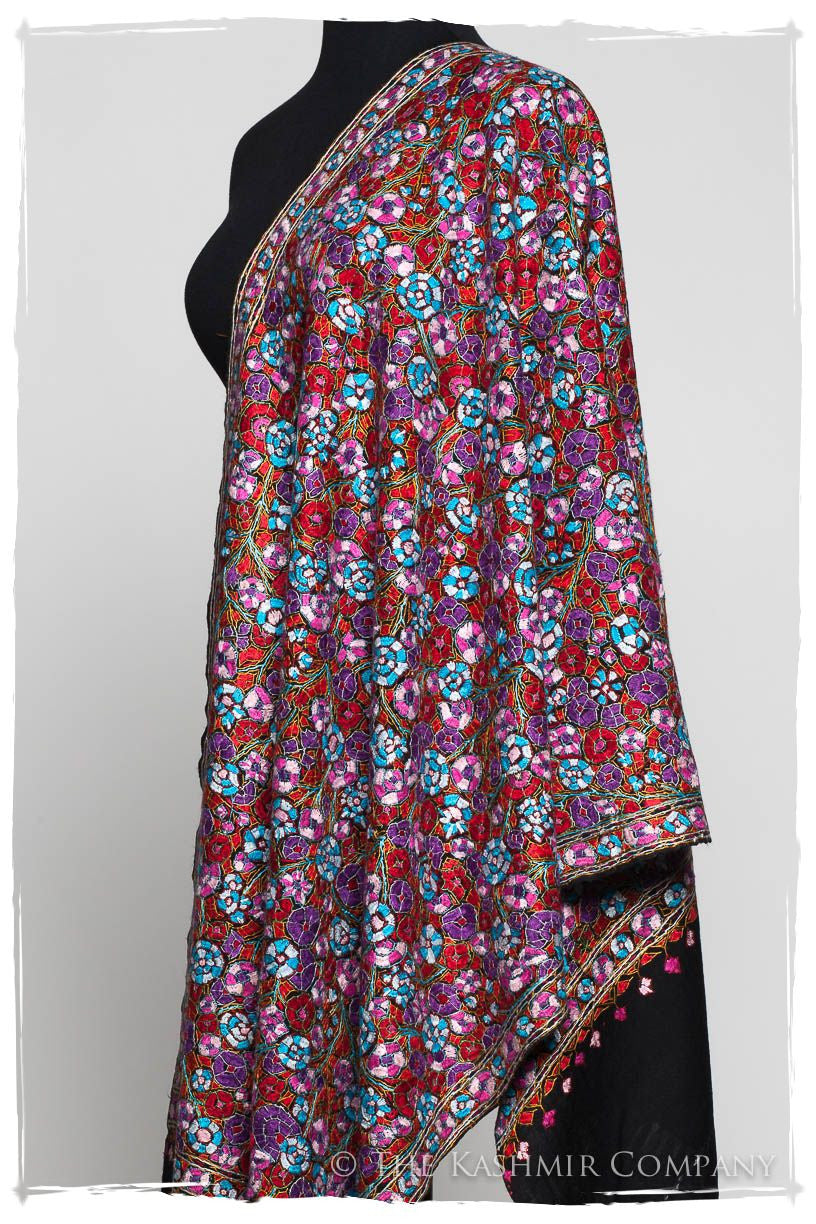 Mélanie Papier Mâché Fleurs La Rive Gauche Shawl