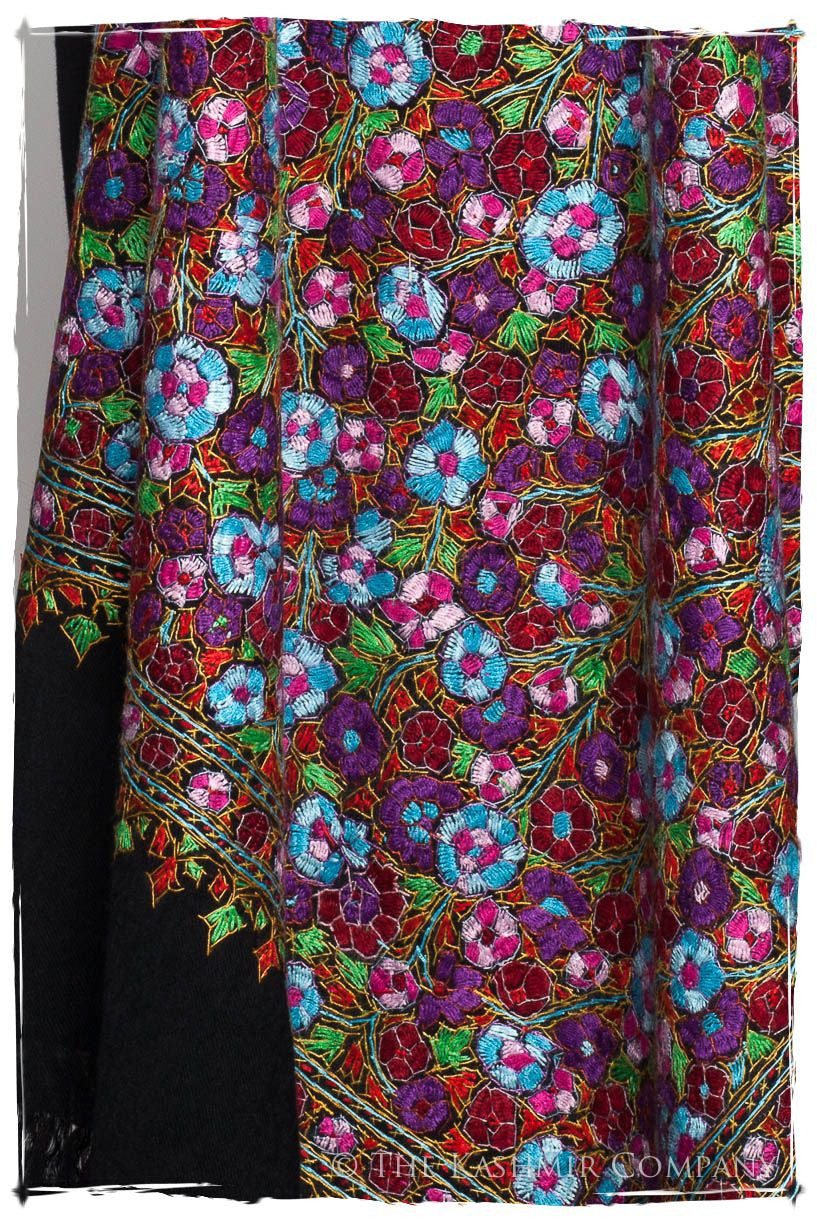 Frederika Papier Mâché Fleurs La Rive Gauche Shawl