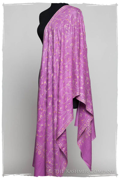 Jardin d'Iris Orchid L'amour Soft Cashmere Scarf/Shawl