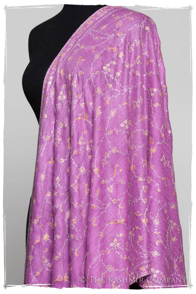 Jardin d'Iris Orchid L'amour Soft Cashmere Scarf/Shawl