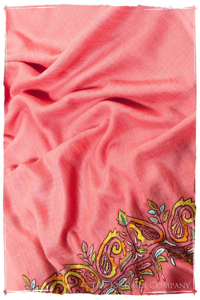 Orient Frontière Chateau Rose L'amour Soft Cashmere Scarf/Shawl