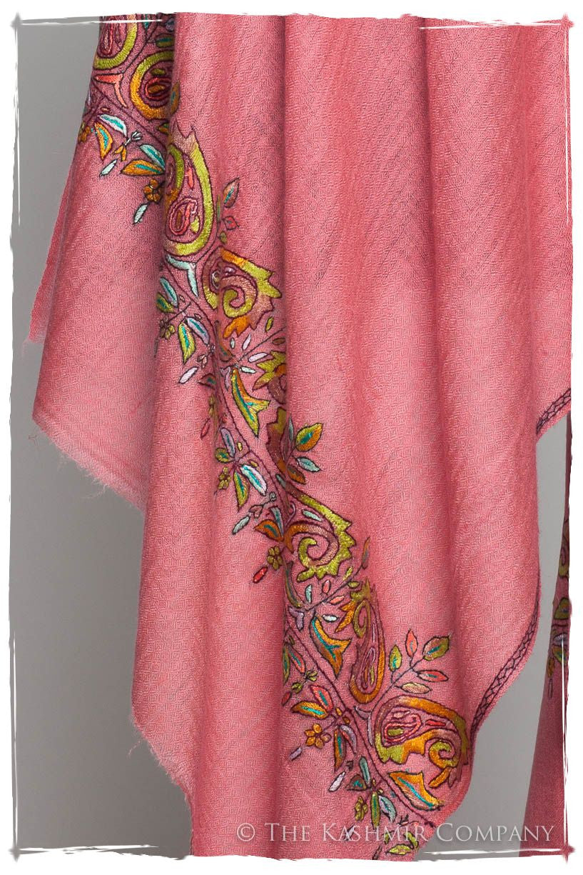 Orient Frontière Chateau Rose L'amour Soft Cashmere Scarf/Shawl