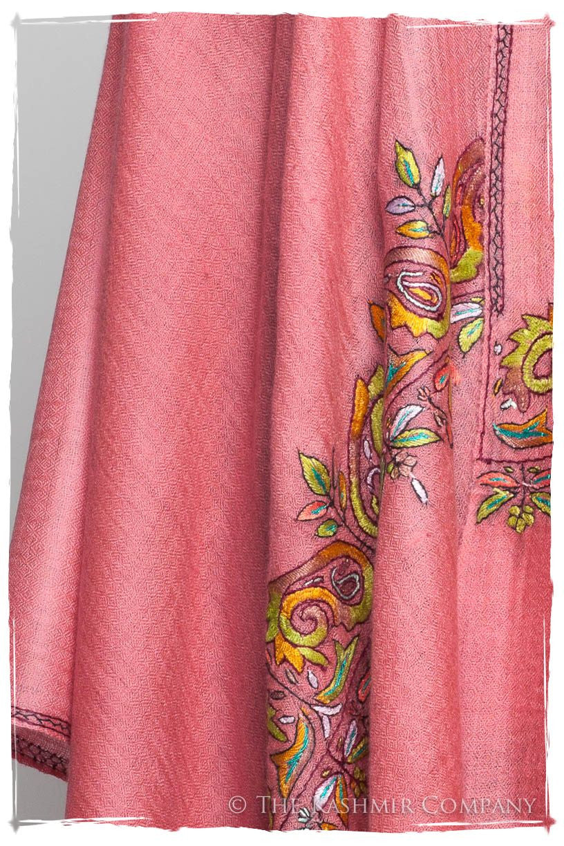Orient Frontière Chateau Rose L'amour Soft Cashmere Scarf/Shawl