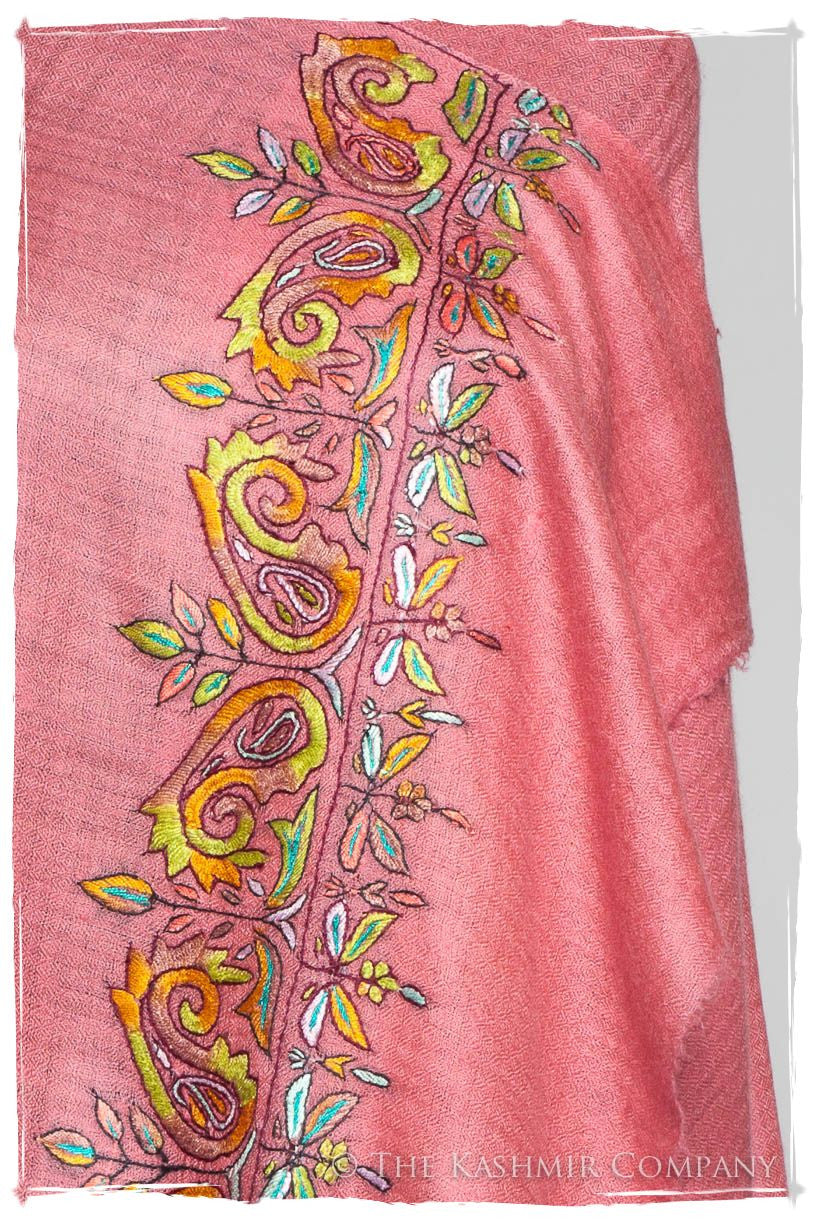 Orient Frontière Chateau Rose L'amour Soft Cashmere Scarf/Shawl