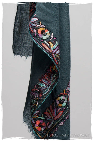 Frontière Jardin Midnight L'amour Soft Cashmere Shawl