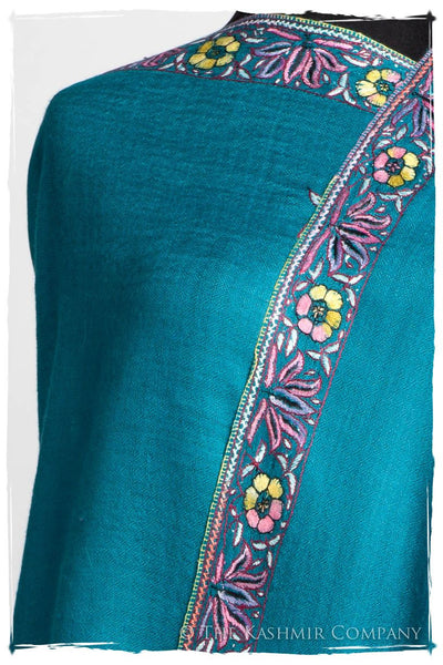 Frontière Jardin Caribbean L'amour Soft Cashmere Shawl