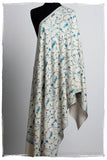 Sapphire Bleu Bijou Paisley L'amour Soft Cashmere Scarf/Shawl