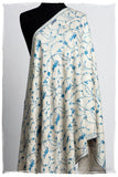 Sapphire Bleu Bijou Paisley L'amour Soft Cashmere Scarf/Shawl