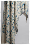 Sapphire Bleu Bijou Paisley L'amour Soft Cashmere Scarf/Shawl