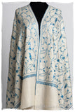 Sapphire Bleu Bijou Paisley L'amour Soft Cashmere Scarf/Shawl