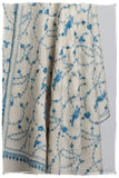 Sapphire Bleu Bijou Paisley L'amour Soft Cashmere Scarf/Shawl