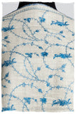 Sapphire Bleu Bijou Paisley L'amour Soft Cashmere Scarf/Shawl