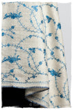 Sapphire Bleu Bijou Paisley L'amour Soft Cashmere Scarf/Shawl