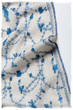 Sapphire Bleu Bijou Paisley L'amour Soft Cashmere Scarf/Shawl