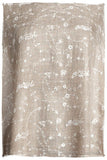 Taupe Blanc Paisley L'amour Soft Cashmere Scarf/Shawl