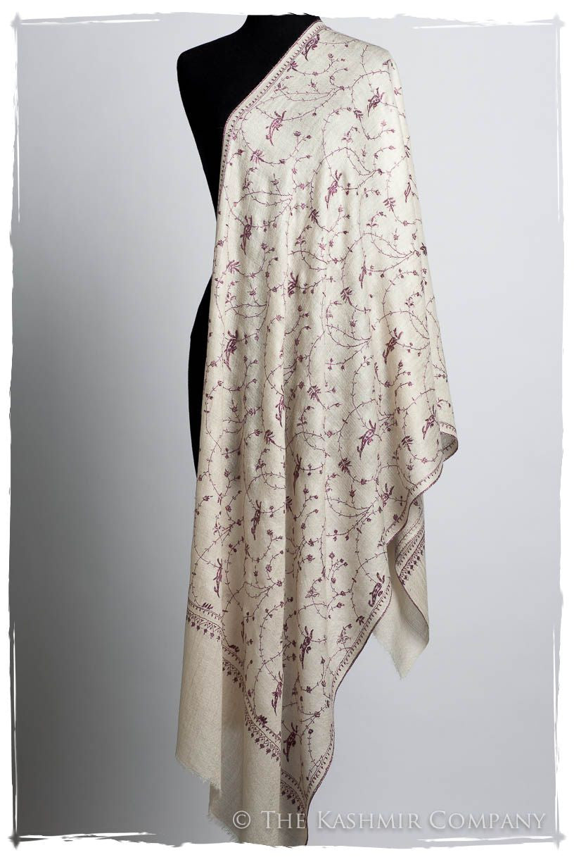 Joyau Amethyst Paisley L'amour Soft Cashmere Scarf/Shawl