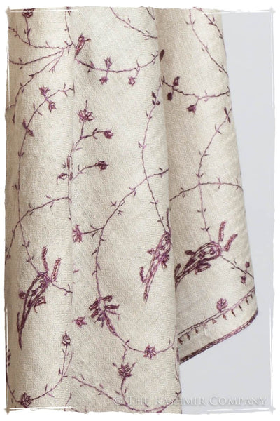 Joyau Amethyst Paisley L'amour Soft Cashmere Scarf/Shawl